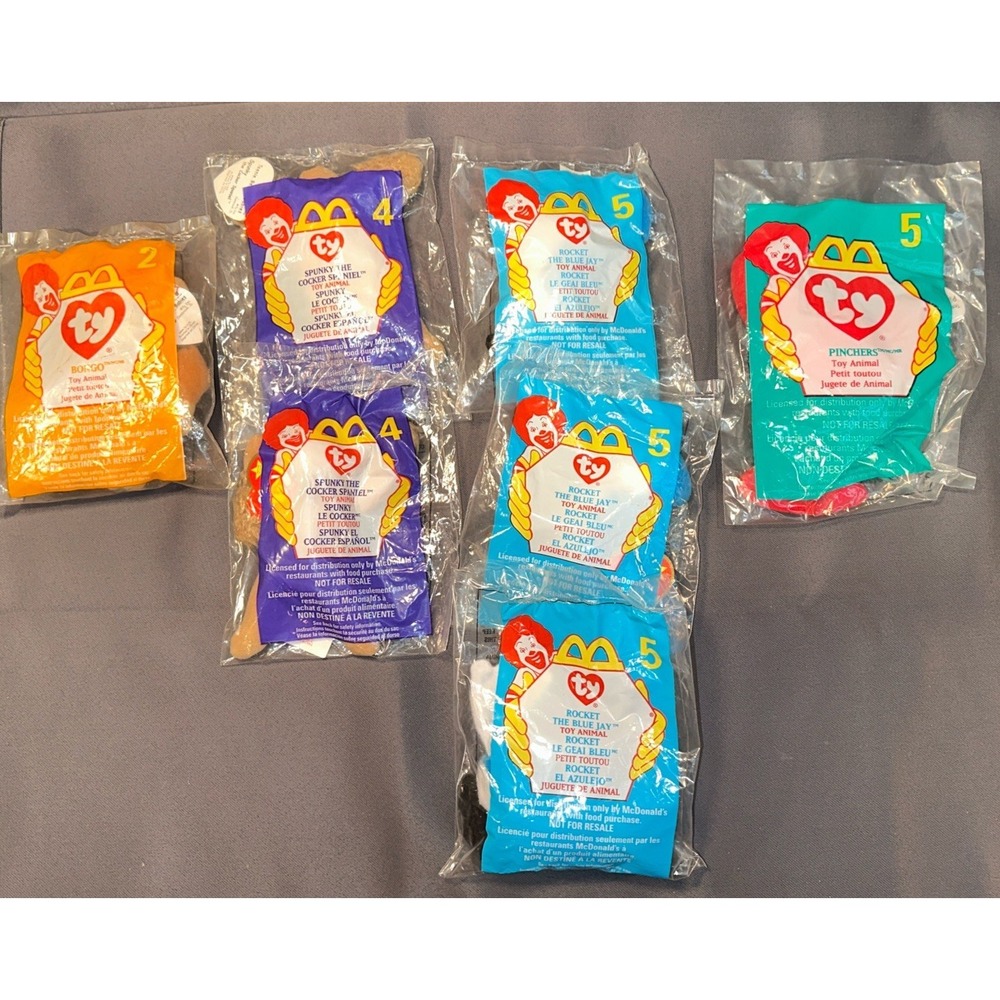 Lot Of 90+ Ty McDonalds Beanie Babies 1999 2000 NEW Unopened + Happy Meal Bags - Picture 7 of 16